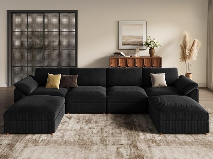 EASE MOOSE Large Sectional Modular Sofa, LOversized U Shape Sectional Couch