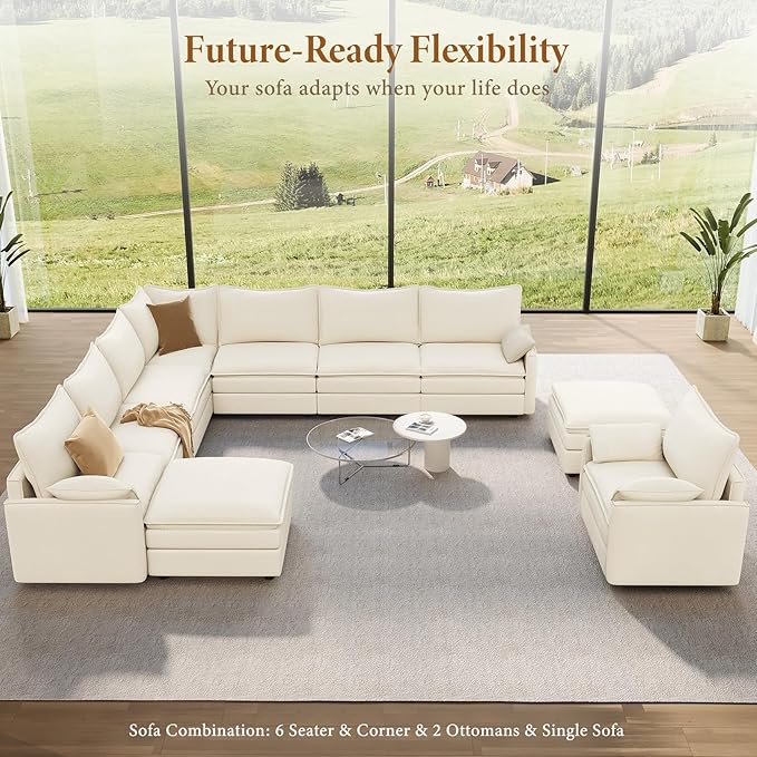 Vesgantti Large Modular Sectional Sofa, Big Comfy Cloud Couch
