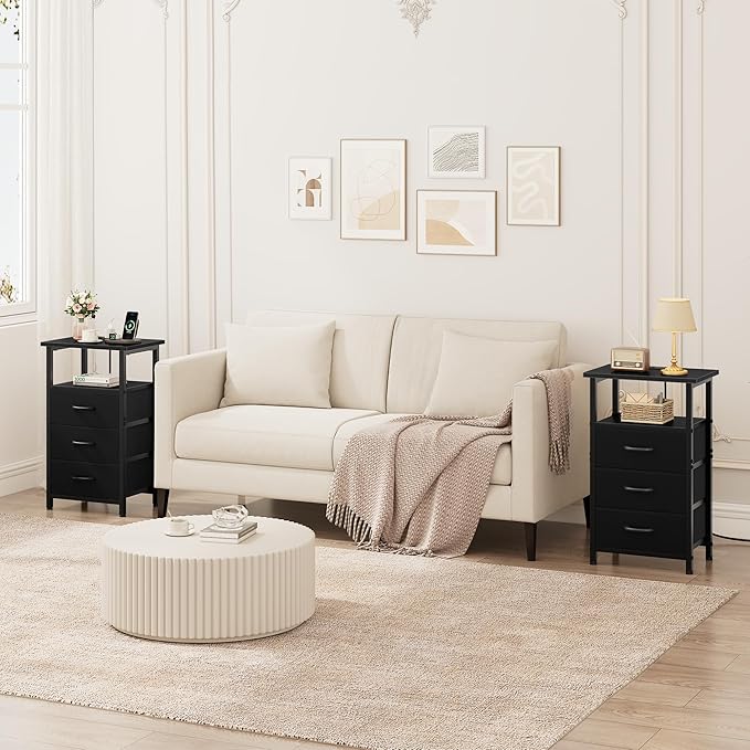 Vagusicc Nightstand Set of 2