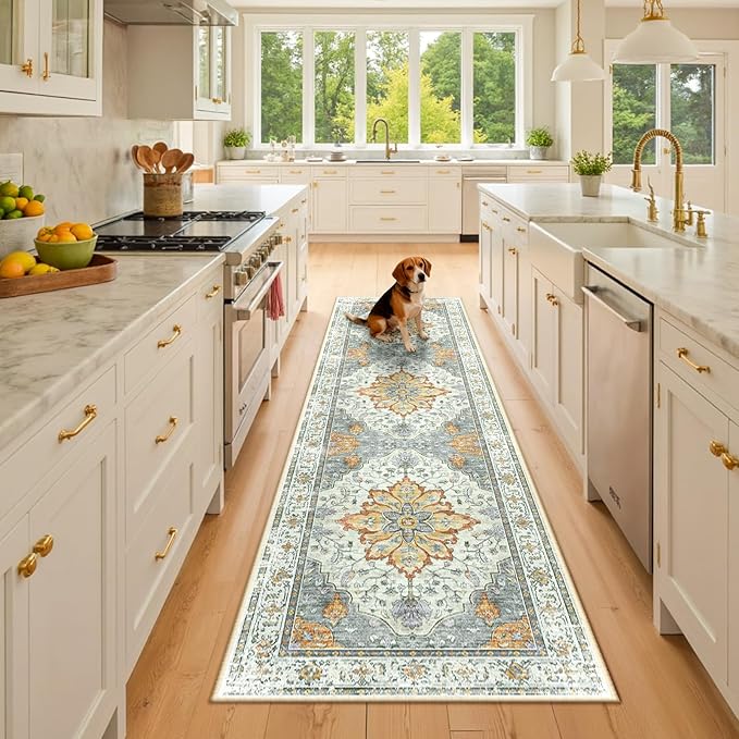 RELEANY Area Rugs 2'6"x8' Runner Rug Non Slip Washable