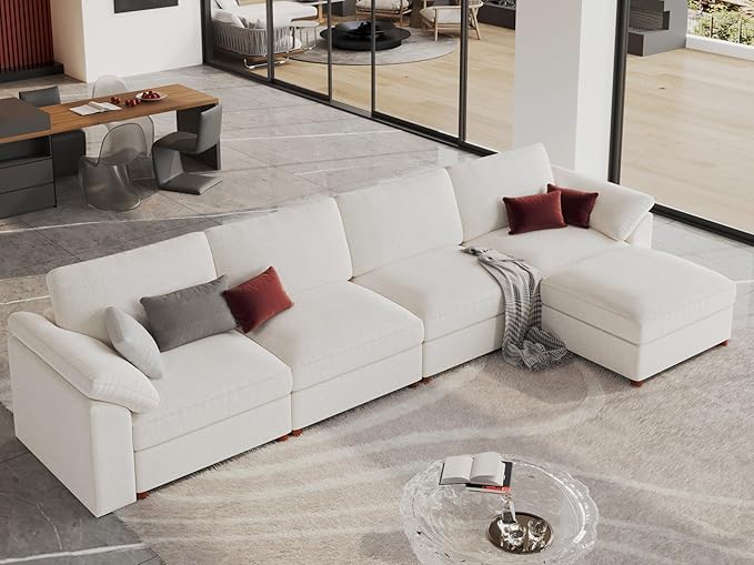 EASE MOOSE Extra Large Modular Sectional Sofa, Modern Oversized L Shape