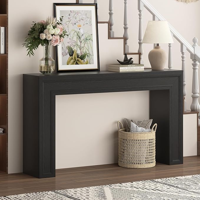 Rresyet 55 Inch Long Console Table, Sofa Table Behind Couch, Entryway Table