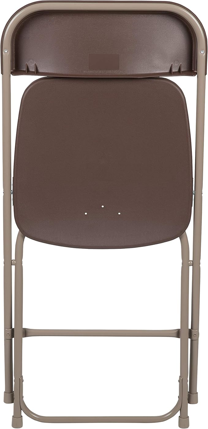 Flash Furniture Hercules Series Plastic Folding Chair Brown