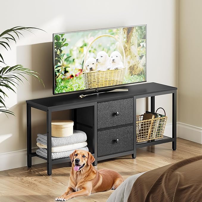 YATINEY TV Stand for TVs up to 55", Entertainment Center