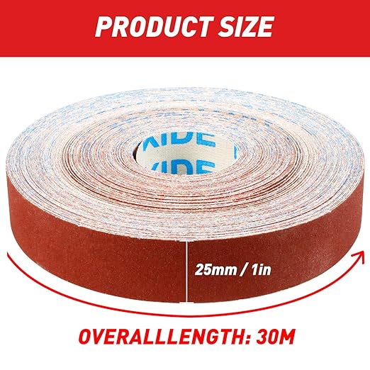 Emery Cloth Roll, 40 Grit Sandpaper Roll, Wet and Dry Emory Cloths