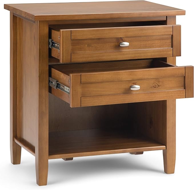 SIMPLIHOME Warm Shaker Bedside Table