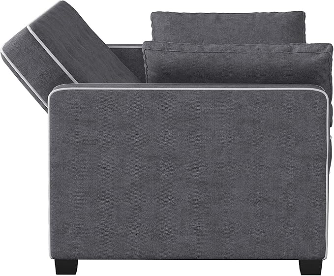 Serta Ainsley 72.6" Convertible Sleeper Sofa, Queen Size, Dreamcoil Comfort
