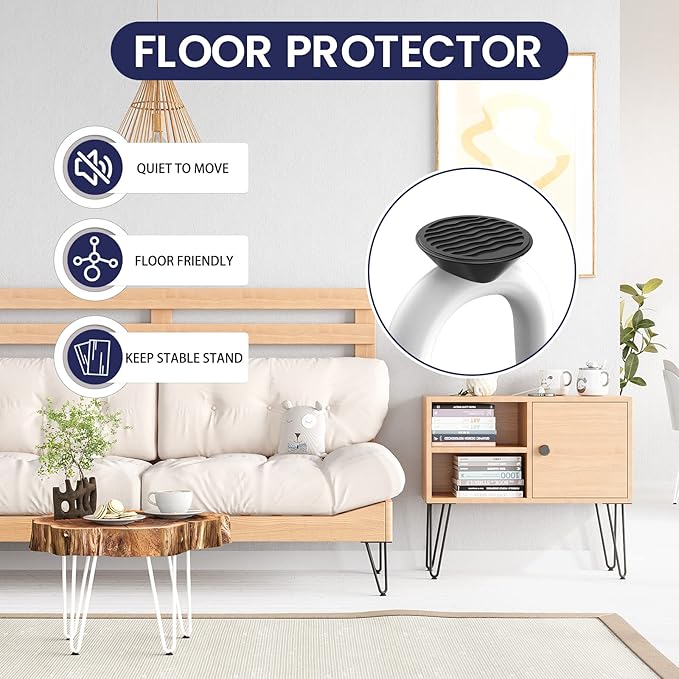 SMARTSTANDARD 12 Inch Heavy Duty Hairpin Furniture Legs, Metal Home DIY Projects