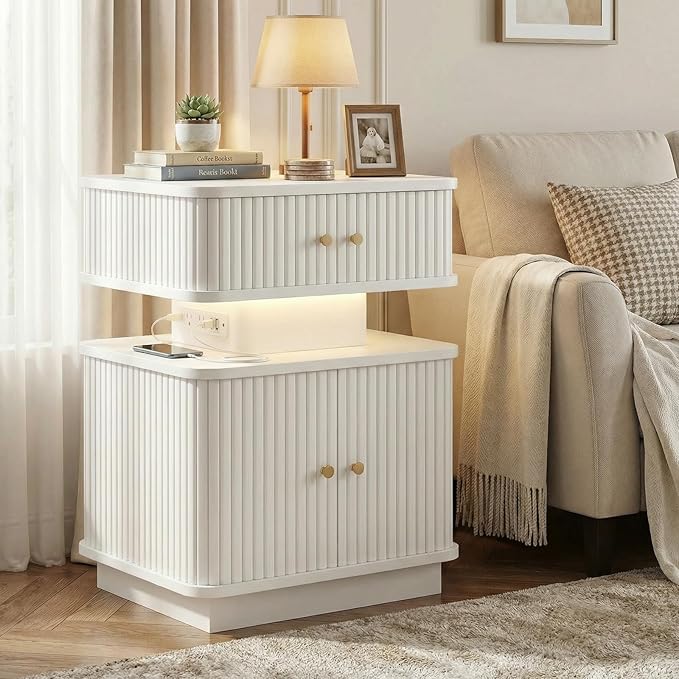 Night Stand, LED Nightstand, Modern Nightstand