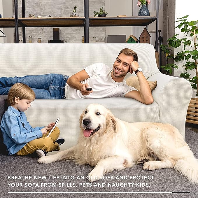 ZNSAYOTX Super Stretch Couch Cover Love Seat Sofa Covers