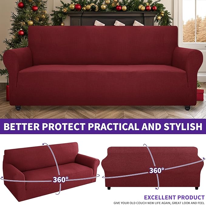ZNSAYOTX Stretch Oversized Couch Cover Universal Sofa Covers