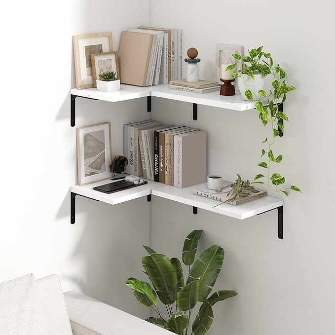 Fun Memories Deep Floating Shelves, 16W x 8D Floating Shelves Set of 2