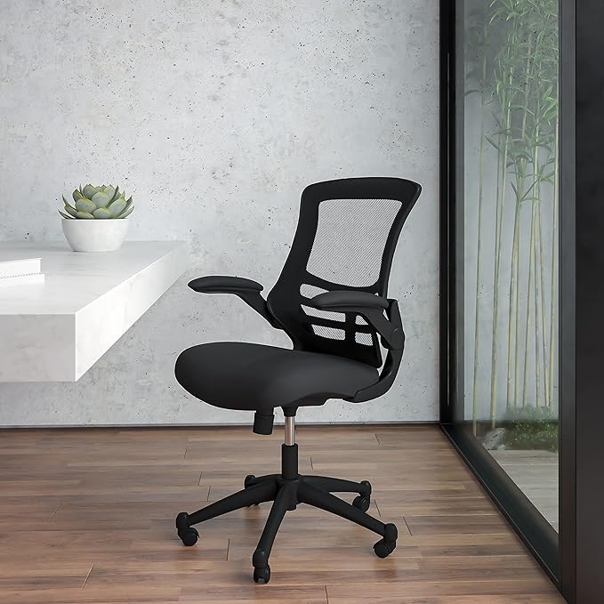 Flash Furniture Set of 4 Mid-Back Swivel Ergonomic Task Office Chairs
