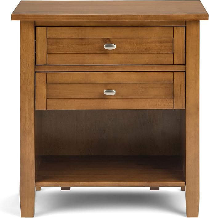 SIMPLIHOME Warm Shaker Bedside Table