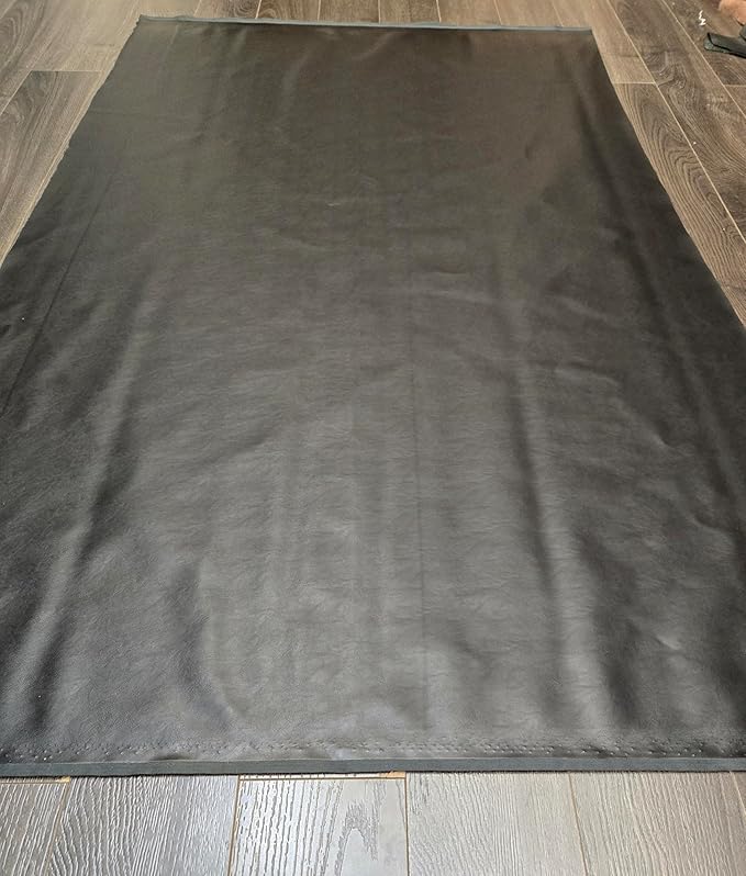 NAT Leathers | Black Soft Faux Vegan Leather PU | 4 Yard Cut by The Yard |