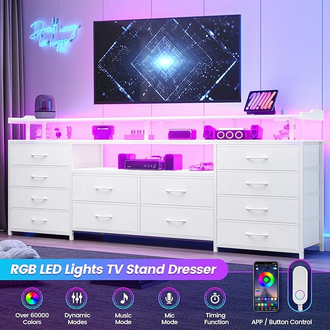 BTHFST 12 Drawers TV Stand Dresser