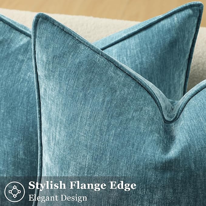 decorUhome Summer Couch Throw Pillow Covers 16x16 Set of 2, Decorative Soft