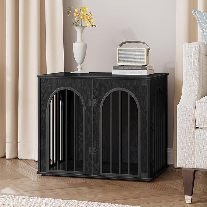 Hzuaneri 26.8'' Wooden Dog Crate Furniture, Indoor Dog Kennel Dogs Cage