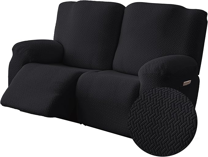 Genina Recliner Loveseat Covers, Stretch Reclining Sofa Covers, 2 Seater Couch