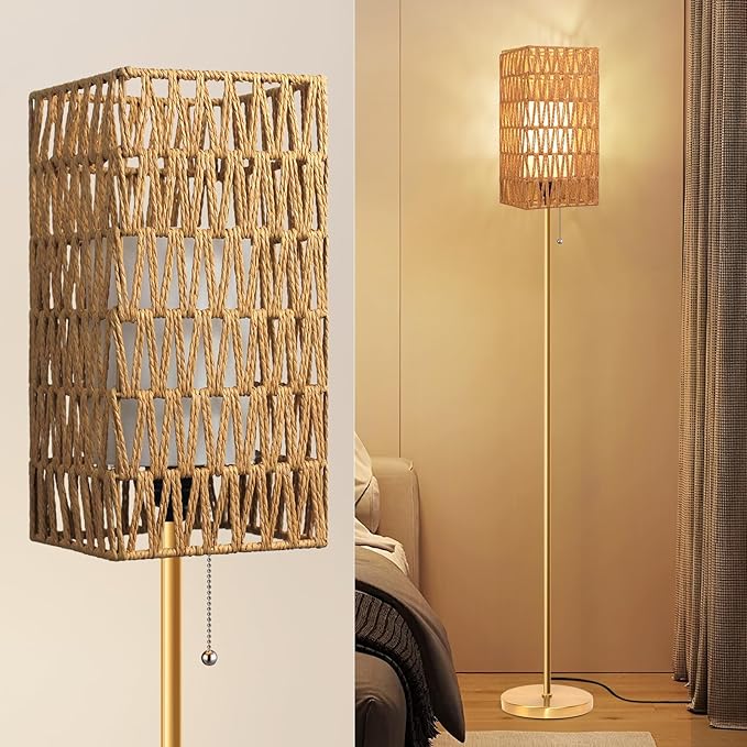 Ruiever Floor Lamp for Living Room, Farmhouse Floor lamp, Modern Standing lamp