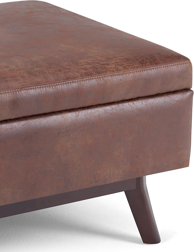 SIMPLIHOME Owen Coffee Table Storage Ottoman