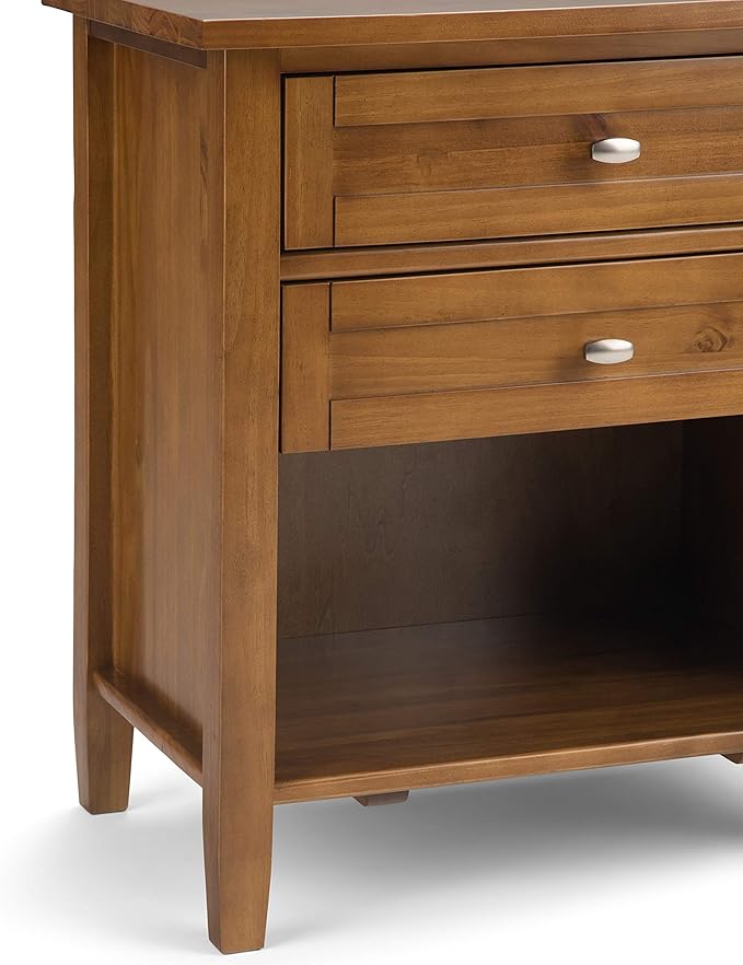SIMPLIHOME Warm Shaker Bedside Table