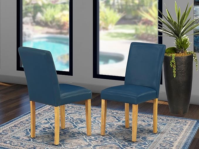 East West Furniture ABP4T55 Abbott Parson Kitchen Chairs