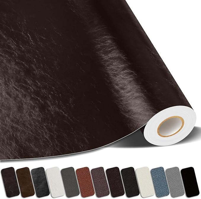 Kangshoon Leather Repair Patches, 17X158 Inch Self-Adhesive Leather Repair Tape