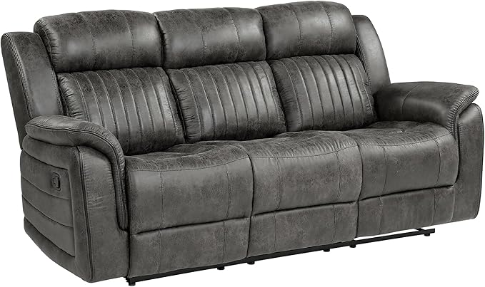 Lexicon Recliner Living Room Set, Home Theater Seating, Manual Polished