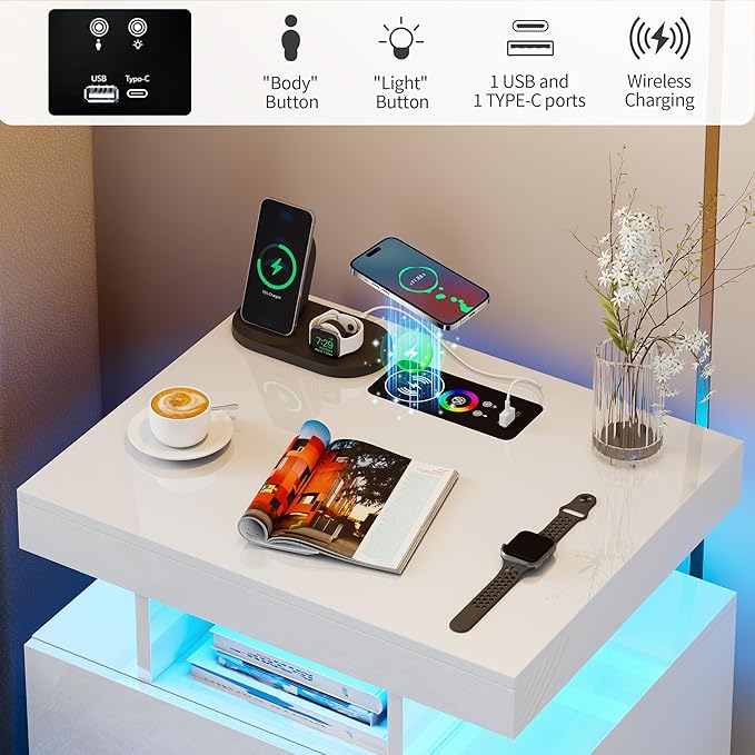 Smart Night Stand Set of 2