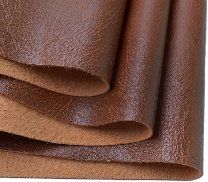 Wento Thick Faux Leather Fabric Soft Skin Grain PU Leather