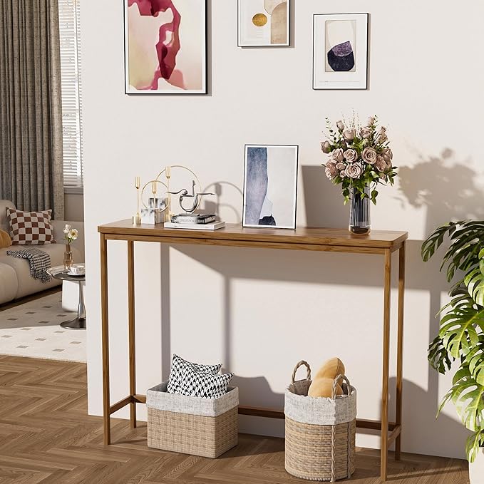 VASMIA Console Table, Entryway Table, Narrow Sofa Table, Living Room