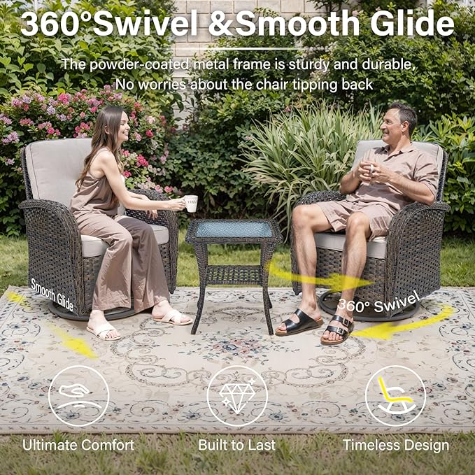 Belord Expansive 10 Pieces Outdoor Patio Furniture Set