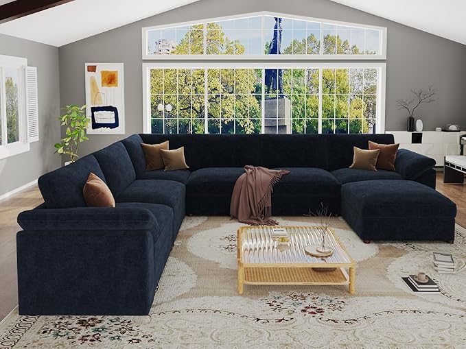 EASE MOOSE Oversized Sectional Modular Sofa, Modern Comfort L Shape Sectional