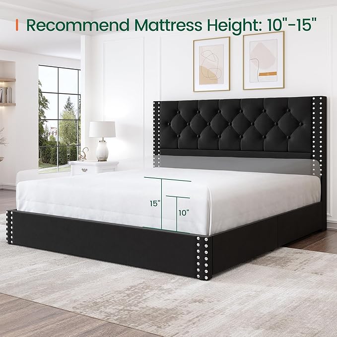 LARMACE Full Size Bed Frame