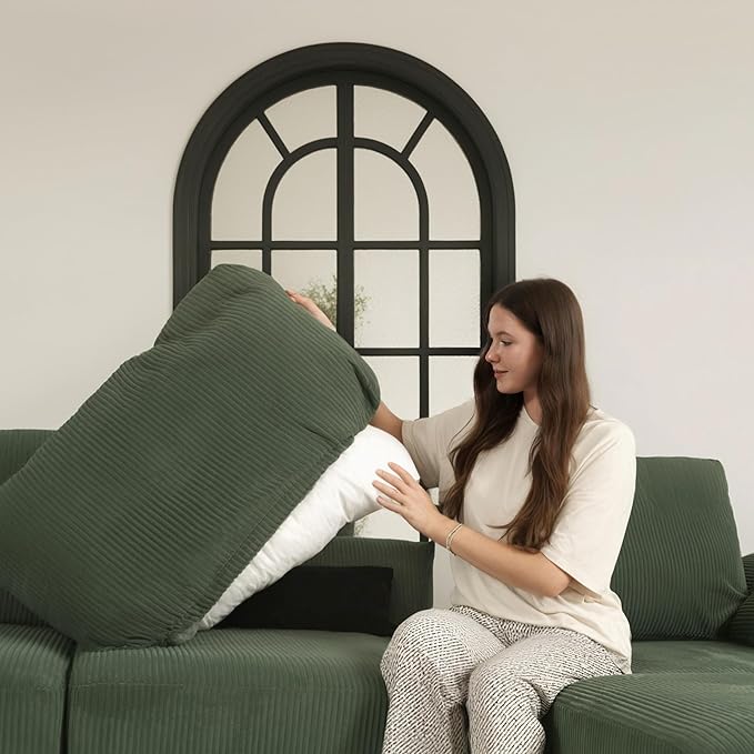 EASE MOOSE Oversized Sectional Modular Sofa, Large L Shape Sectional Couch Wide