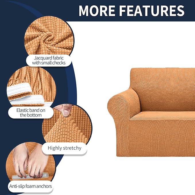 Cupuamon 2026 New Stretch Loveseat Sofa Slipcovers Couch Cover