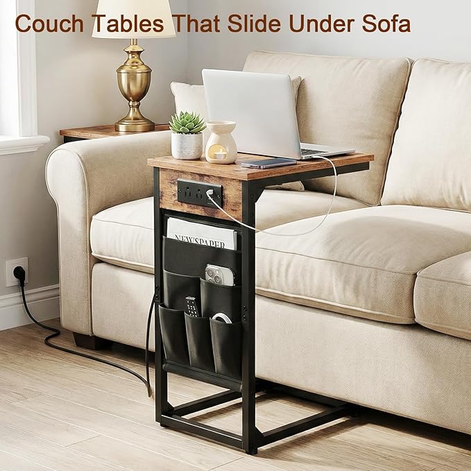 AMHANCIBLE C Shaped End Table