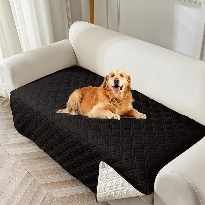 Genina Waterproof Couch Cover, Washable Anti-Slip 78inch Sofa Covers