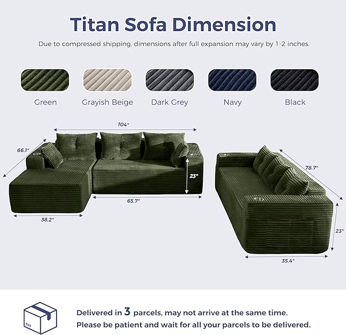 MAXYOYO Modular Sectional Couch