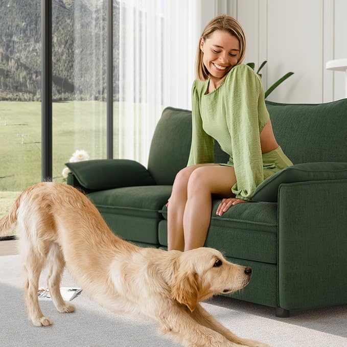 Vesgantti 74" Loveseat Sofa for Living Room, Comfy Cloud Couch Deep Seat