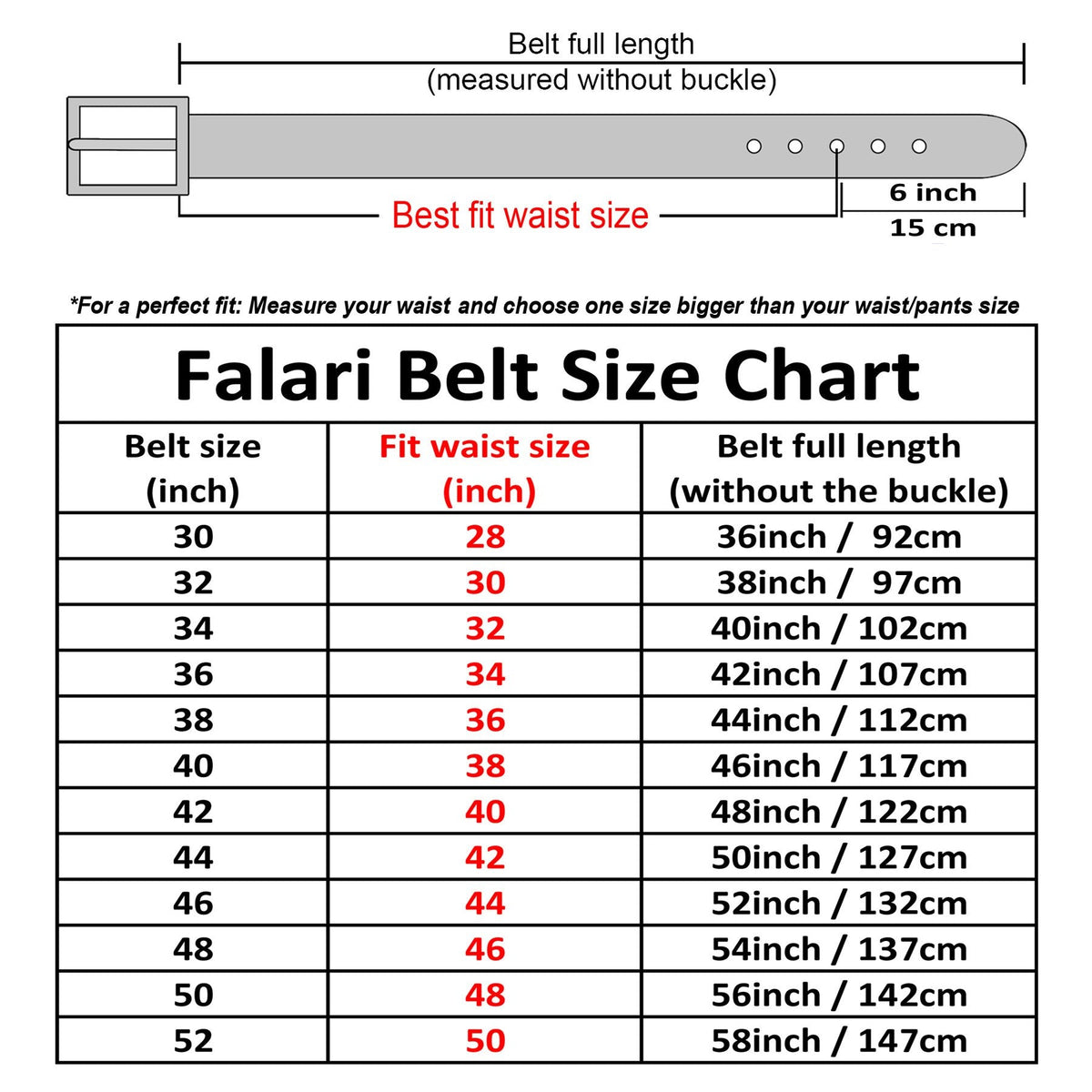 Falari Men Genuine Leather Casual Dress Belt With Single Prong Buckle 9028-ORG-34
