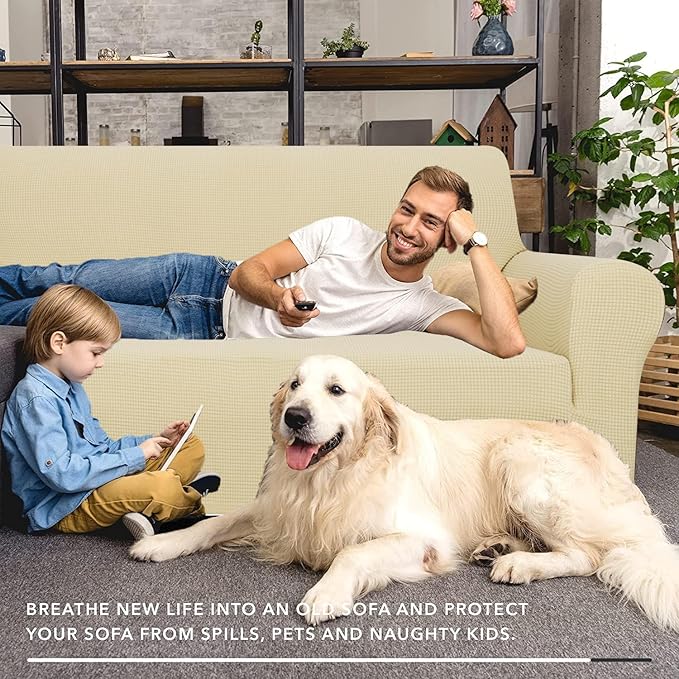 ZNSAYOTX Super Stretch Couch Cover Love Seat Sofa Covers