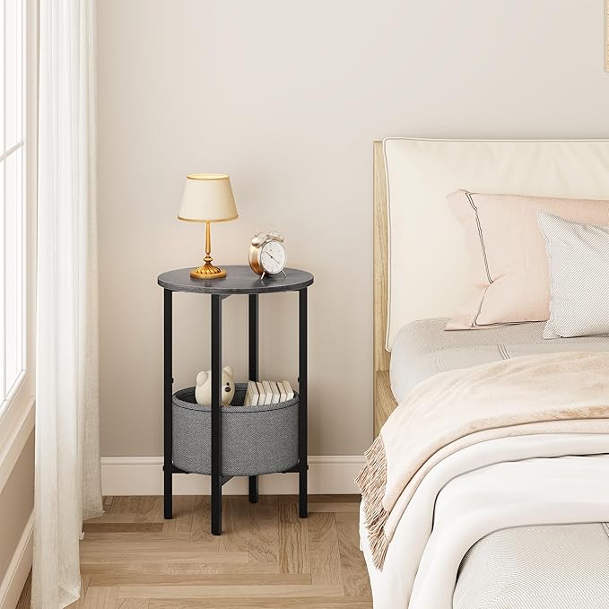 Vagusicc Round Side Table End Table