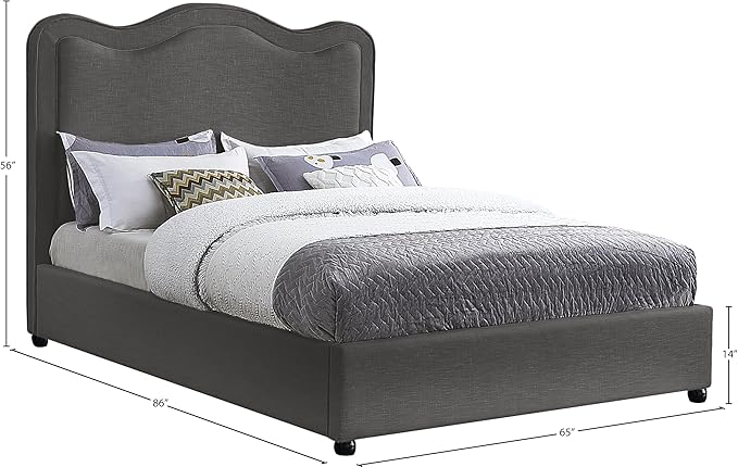 Meridian Furniture FelixGrey-Q Felix Collection Modern | Contemporary Linen
