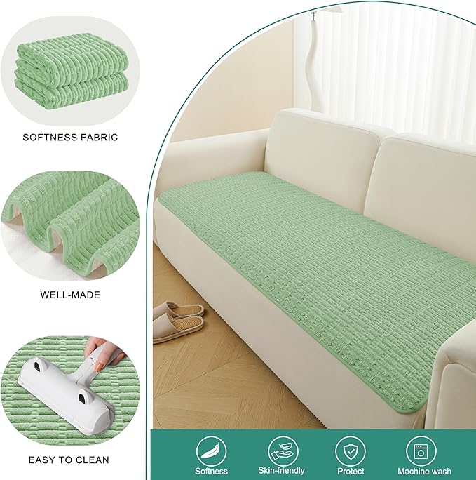 Foxdecor Couch Covers for Sofa, Chaise Cover Sofa Seat Covers, Anti-Slip Dog