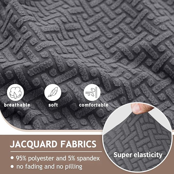 ALIECOM Recliner Sectional Couch Covers L Shape Stretch Corner Reclining