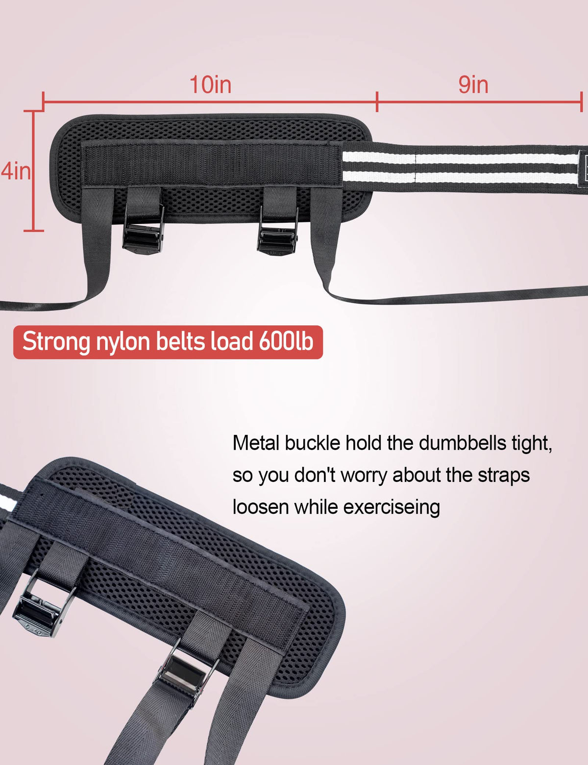 Adjustable Foot Weights Ankle Straps Dumbbell Attachment for Feet 1pc - Leg Curl Kickbacks, Leg Extensions Booty Workouts