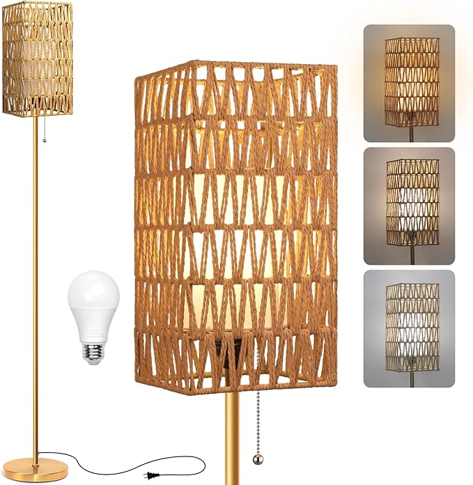 Ruiever Floor Lamp for Living Room, Farmhouse Floor lamp, Modern Standing lamp