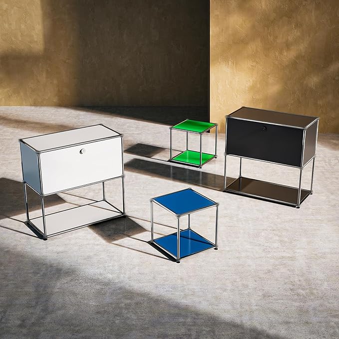 Nightstand Modern Storage Cabinet Green A Versatile Free-Standing Organizer